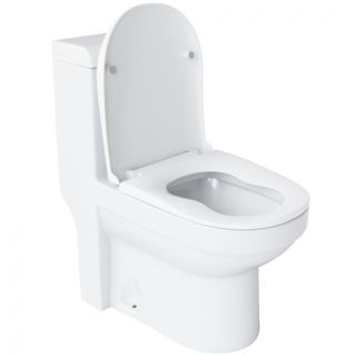 Унитаз-моноблок Laguraty 2100AW с сиденьем микролифт белый